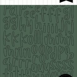Essentials Green Alpha Sticker Book