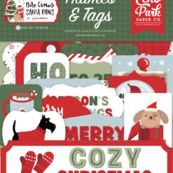Here Comes Santa Paws Frames & Tags