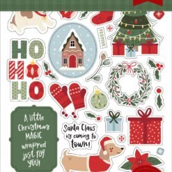 Here Comes Santa Paws Sticker Book