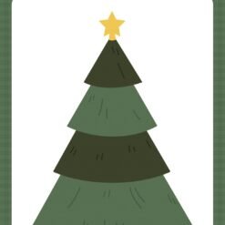 Here Comes Santa Paws Embossed Christmas Tree Die Set