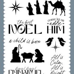 Joy To The World Rejoice Rejoice Stamp Set