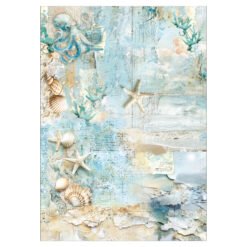 Alternative view of Edge of the Ocean A3 Rice Paper 3/pk