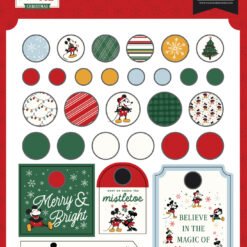 Mouse And Me Christmas Decorative Brads