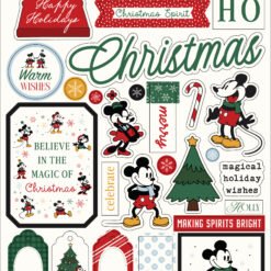 Mouse And Me Christmas 6x13 Chipboard Word & Phrases