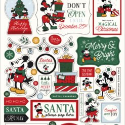 Mouse And Me Christmas Puffy Stickers