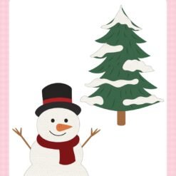 North Pole Christmas Snowman And Tree Die Set