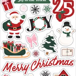 North Pole Christmas Puffy Stickers