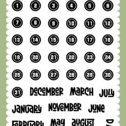 One Day At A Time Date Stamp Set