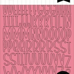 Essentials Pink Alpha Sticker Book
