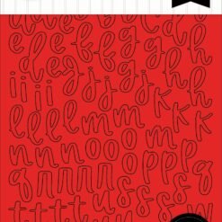 Essentials Red Alpha Sticker Book