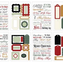 Alternative view of Essentials Vintage Christmas Phrases Sticker Book