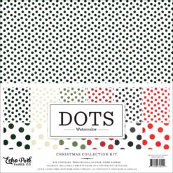 Watercolor PolkaDots Christmas Collection Kit