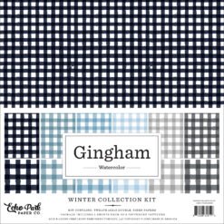 Watercolor Gingham Winter Collection Kit