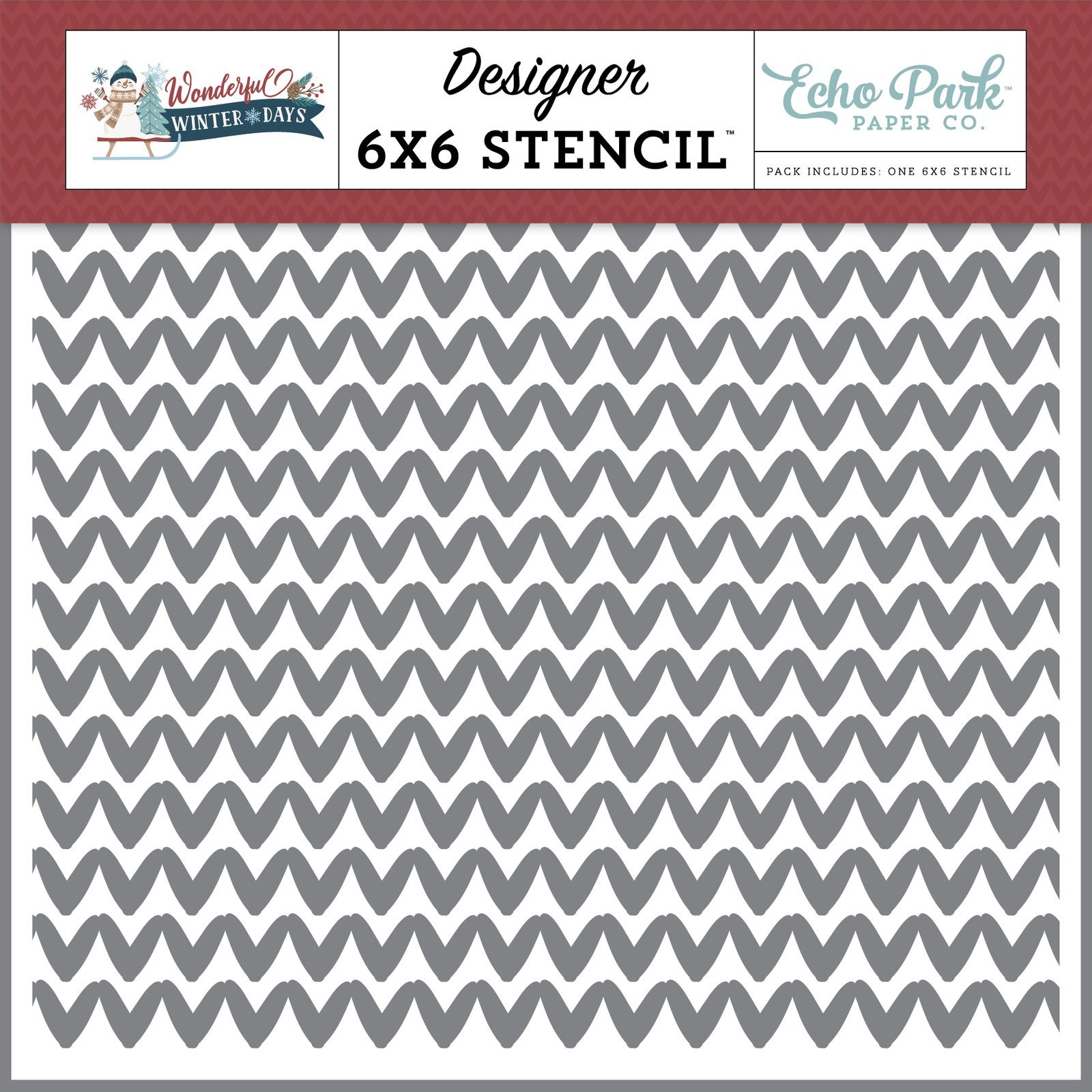 Wonderful Winter Days Warm Woven Sweater Stencil
