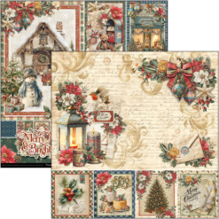 Alternative view of Merry & Bright Paper Pad 12"x12" 12/Pkg