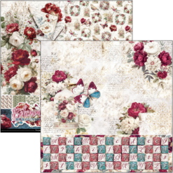 Alternative view of Bohemian Burgundy Patterns Pad 12"x12" 8/Pkg