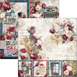 Alternative view of Bohemian Burgundy Paper Pad 12"x12" 12/Pkg