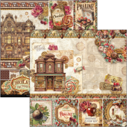 Alternative view of Chocolate Wanderlust Paper Pad 12"x12" 12/Pkg