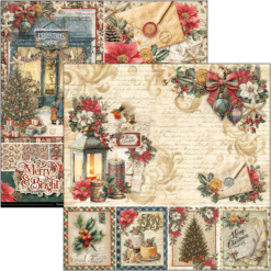 Alternative view of Merry & Bright Paper Pad 8"x8" 12/Pkg