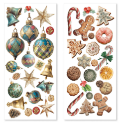 Alternative view of Merry & Bright Art Stickers transparent adhesive sheets 5/Pkg