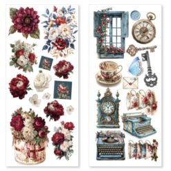Alternative view of Bohemian Burgundy Art Stickers transparent adhesive sheets 5/Pkg