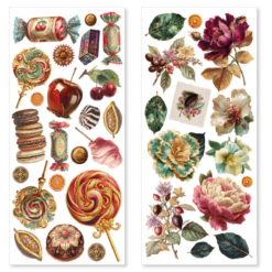 Alternative view of Chocolate Wanderlust Art Stickers transparent adhesive sheets 5/Pkg