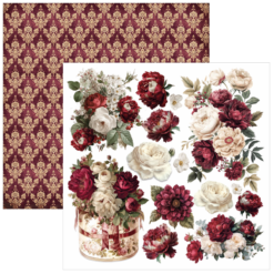 Alternative view of Bohemian Burgundy Fussy Cut Pad 6"x6" 24/Pkg