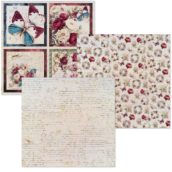Alternative view of Bohemian Burgundy Deluxe Paper & Vellum Dual Pack 6"x6" MIXED 6/Pkg
