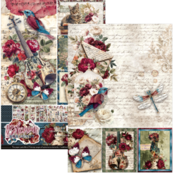 Alternative view of Bohemian Burgundy Creative Pad A4 9/Pkg