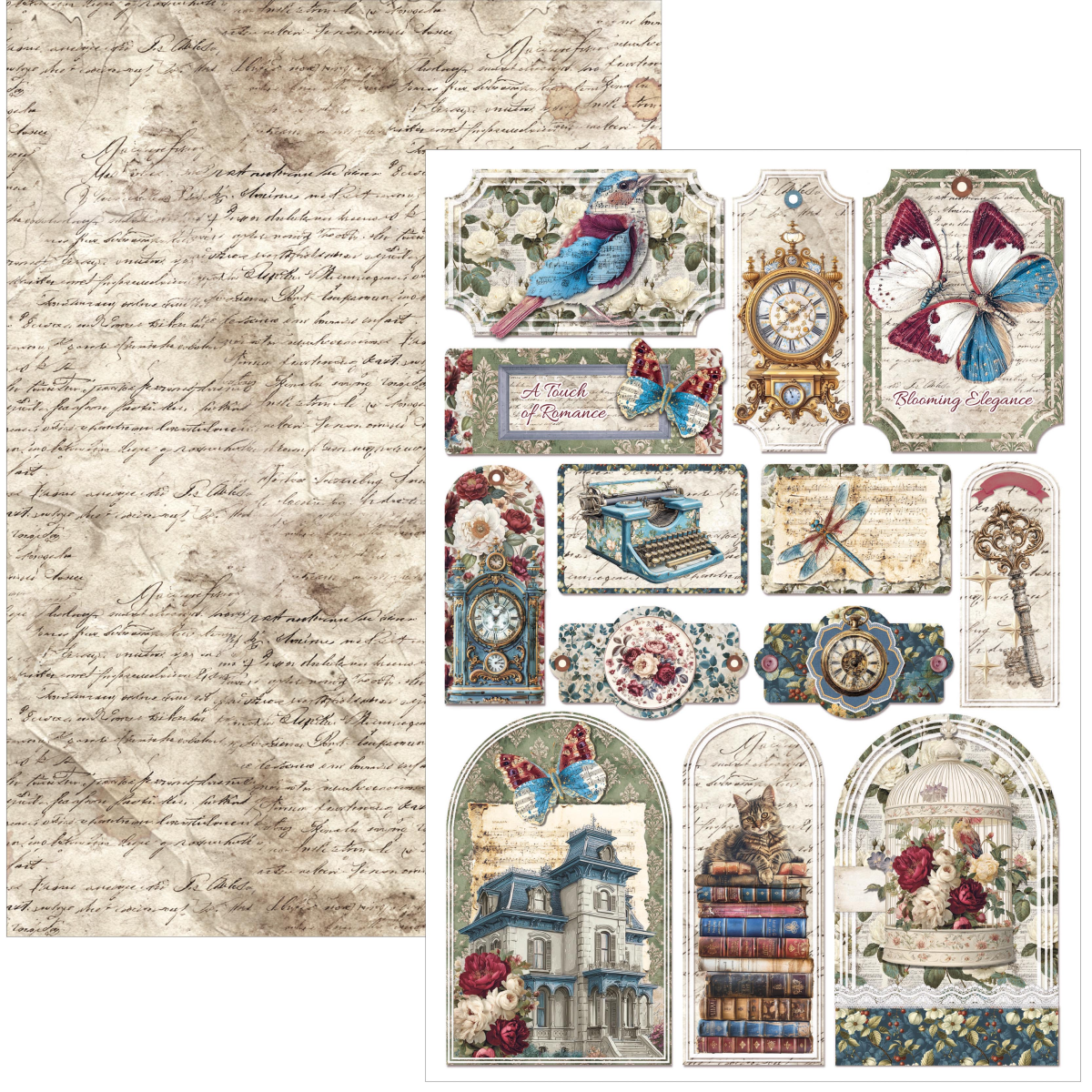 Bohemian Burgundy Creative Pad A4 9/Pkg - Image 10