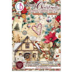 Ephemera Book Cozy Christmas A4 32/Pkg