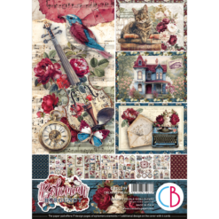Bohemian Burgundy Creative Pad A4 9/Pkg