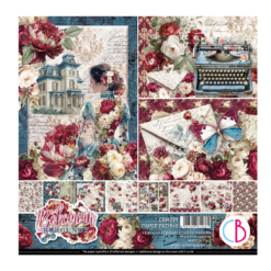 Bohemian Burgundy Paper Pad 8"x8" 12/Pkg