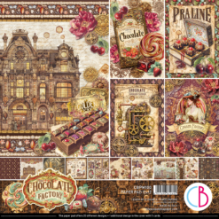 Chocolate Wanderlust Paper Pad 12"x12" 12/Pkg