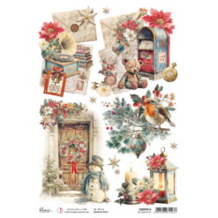 Merry & Bright Rice Paper A4 The Winter Set