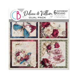 Bohemian Burgundy Deluxe Paper & Vellum Dual Pack 6"x6" MIXED 6/Pkg