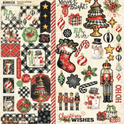 Graphic 45 Merry-ful Greetings Sticker Set
