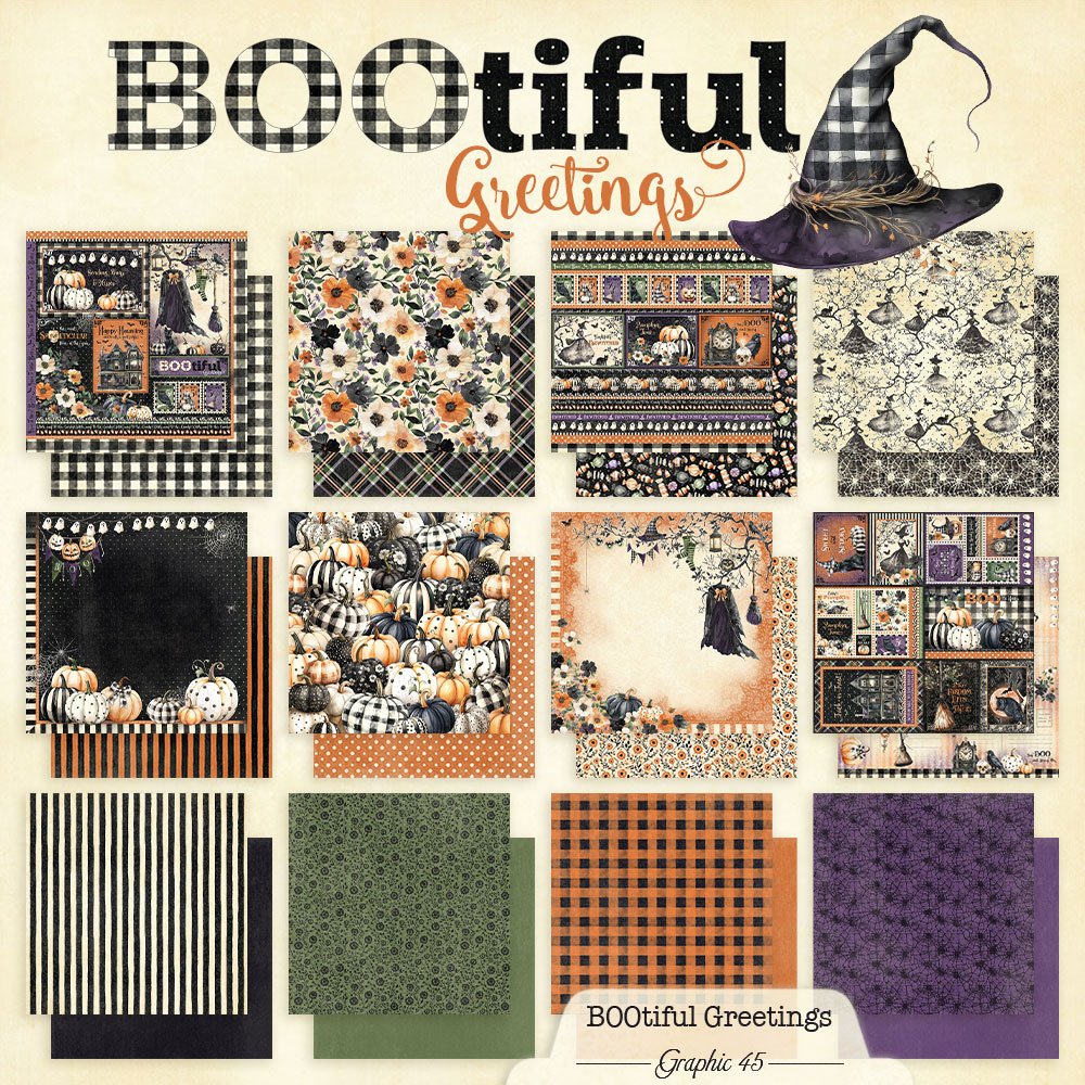 Graphic 45 BOOtiful Greetings 8x8 Collection Pack