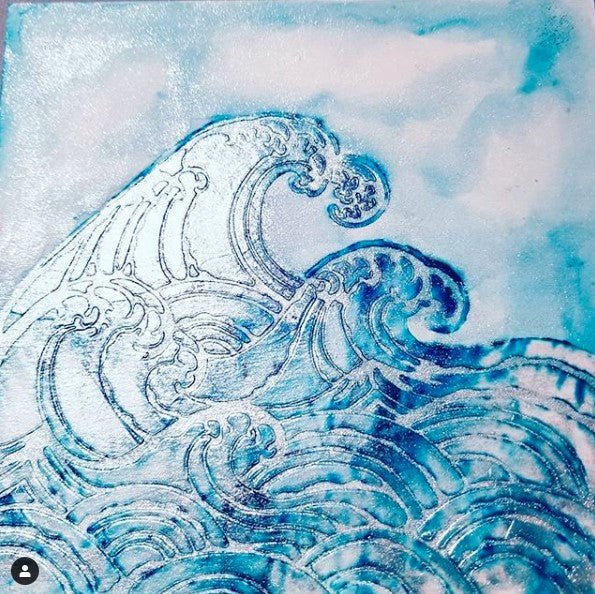 6x6 Stencils - Wave - TCW847s