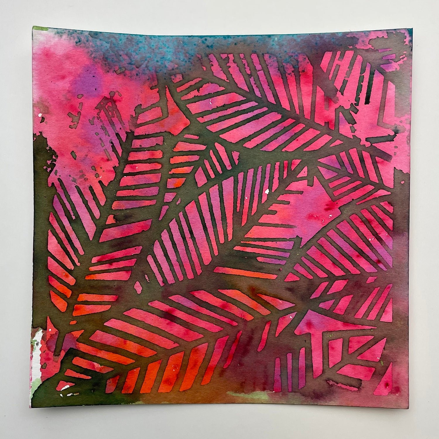 6x6 Stencils - Banana Leaves - TCW1047s