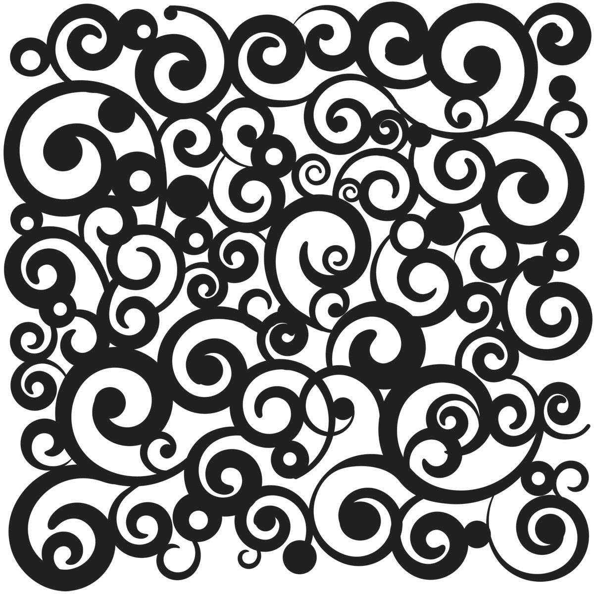 6x6 Stencils - Cosmic Swirl - TCW156s