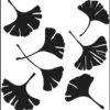 6x6 Stencils - Ginkgo Leaves - TCW192s
