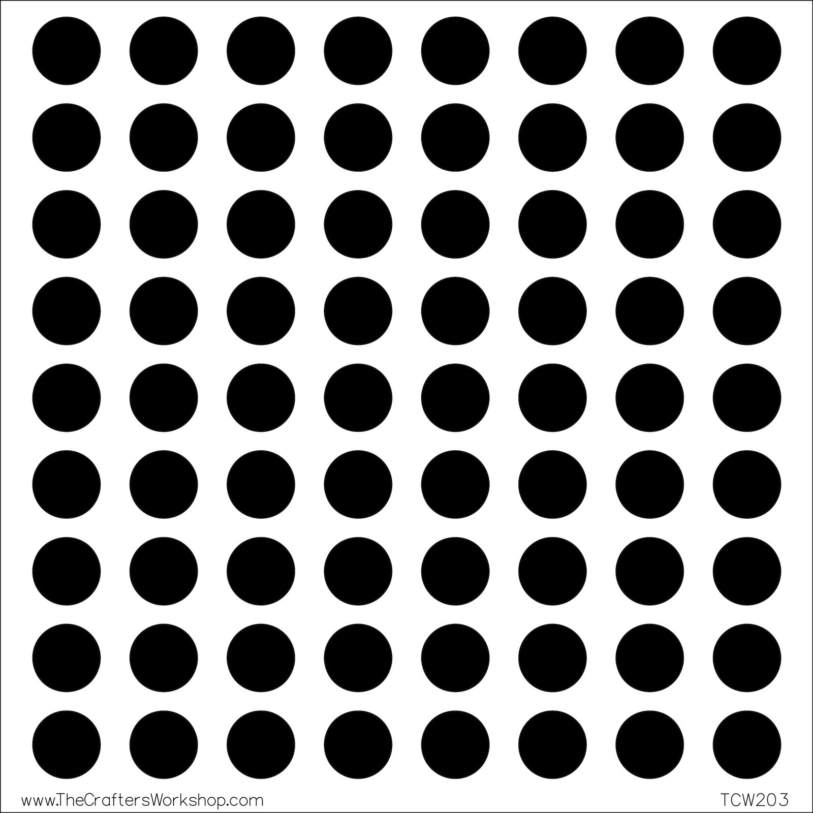 6x6 Stencils - Circle Grid - TCW203s