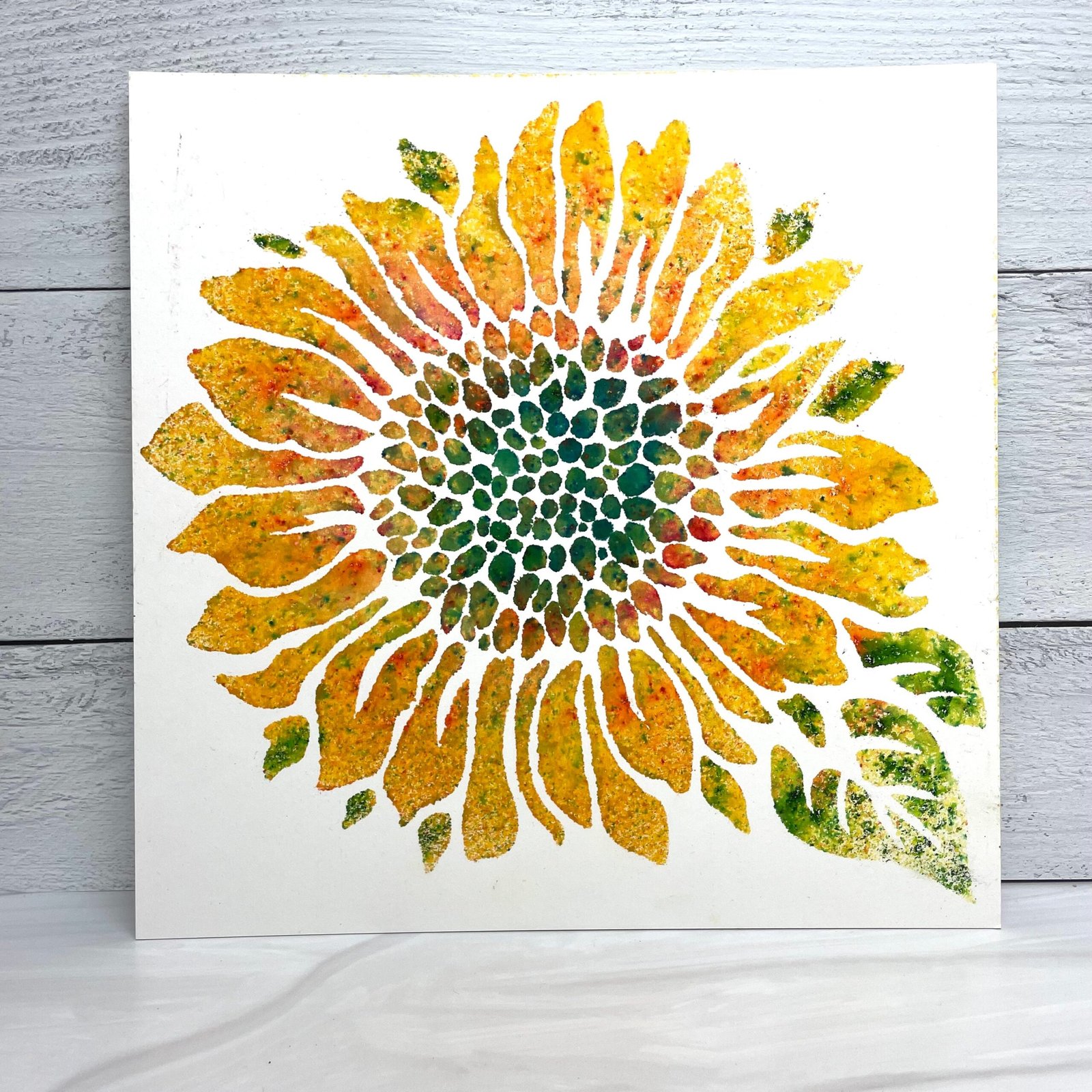 6x6 Stencils - Joyful Sunflower - TCW575s