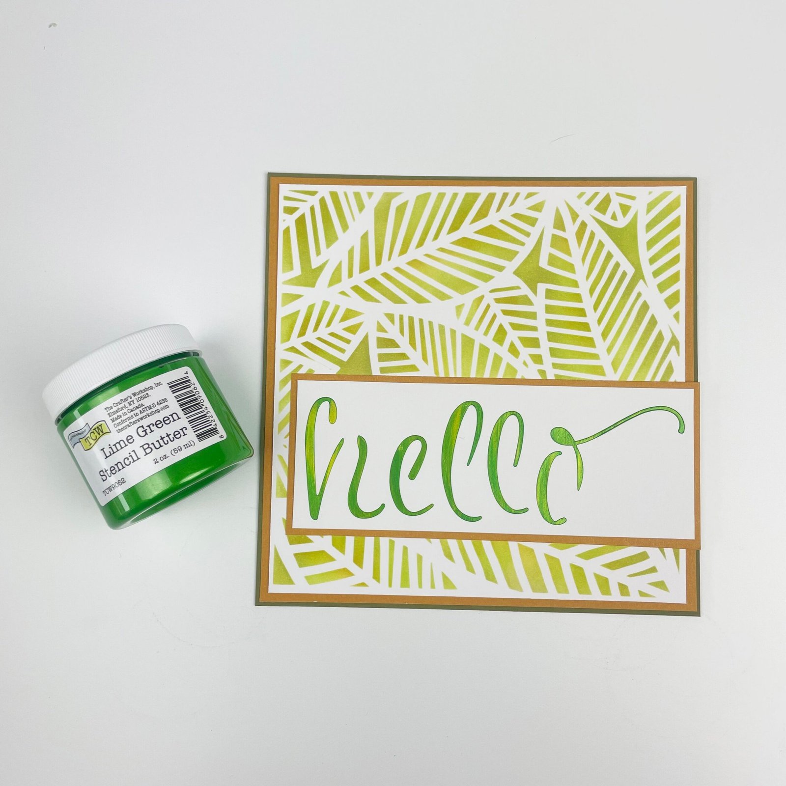 6x6 Stencils - Banana Leaves - TCW1047s
