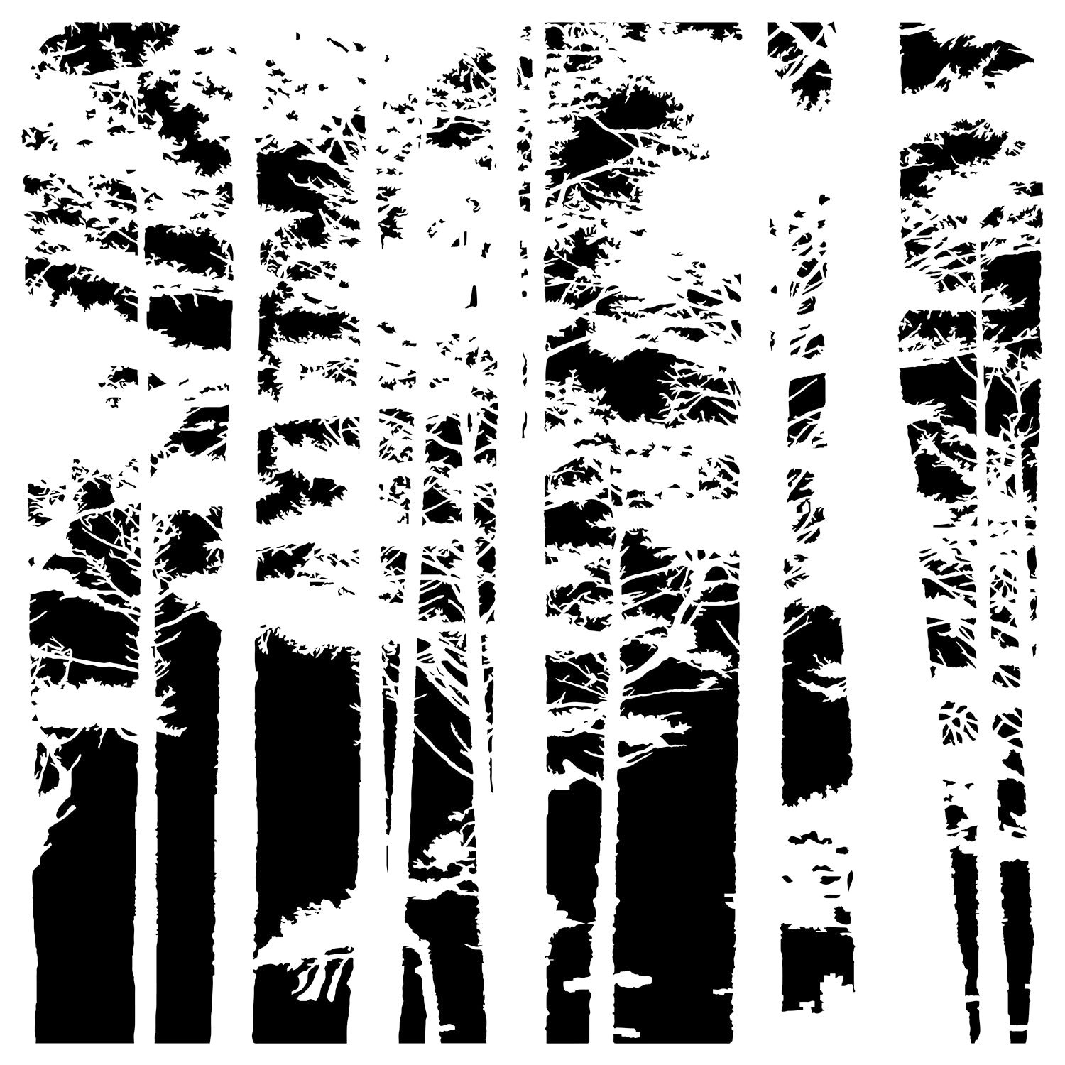 6x6 Stencils - Tree Canopy - TCW1044s