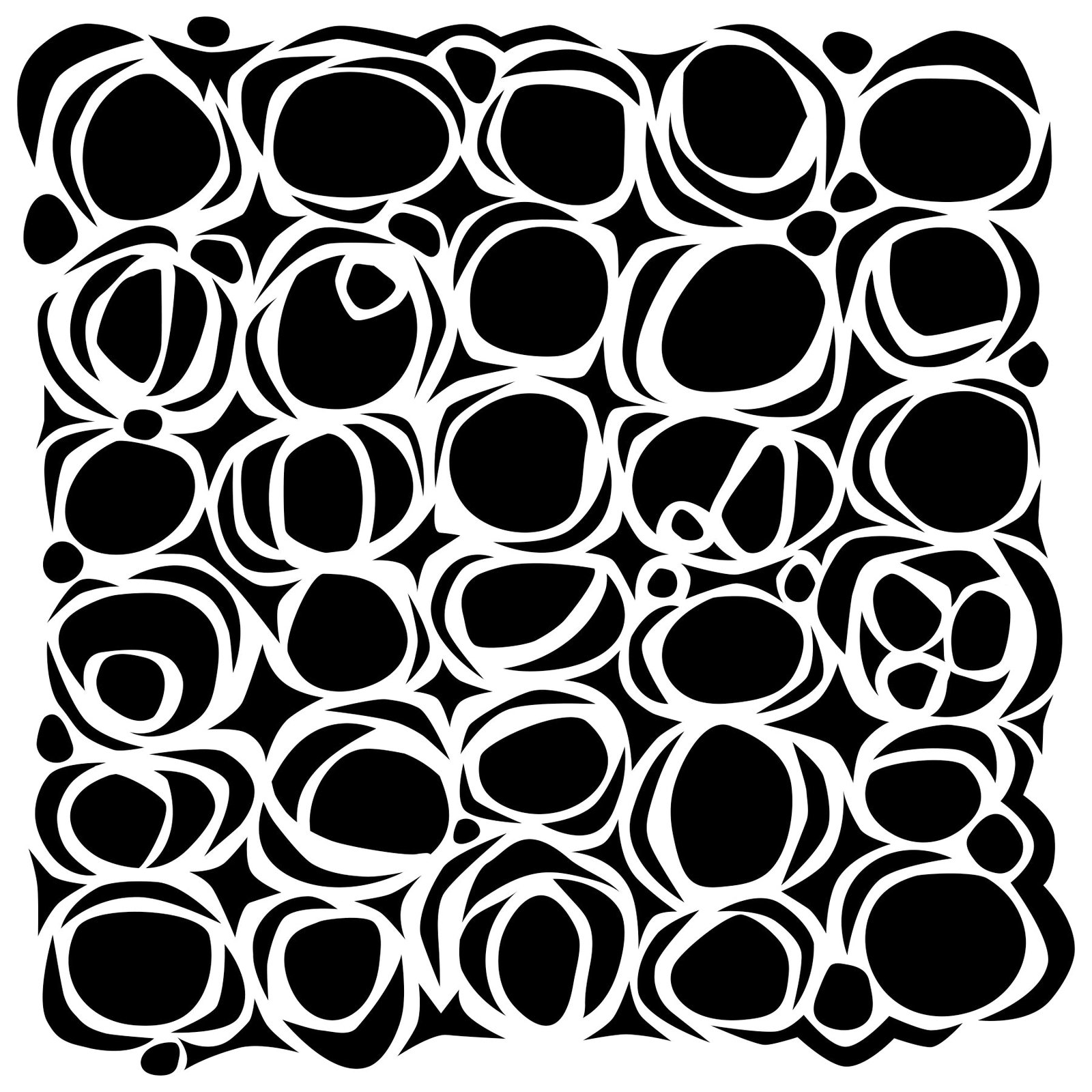 6x6 Stencils - Circles Nested - TCW1068s
