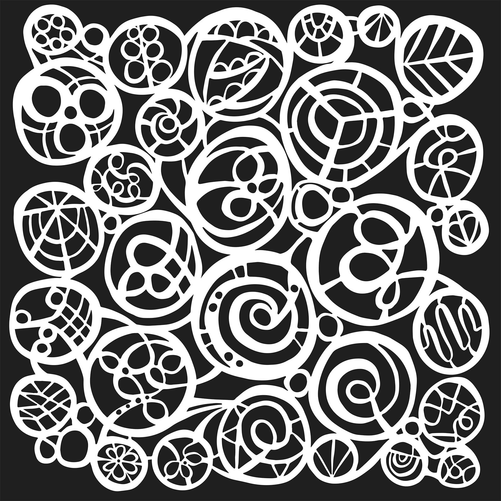 6x6 Stencils - Circle Fest - TCW1089s