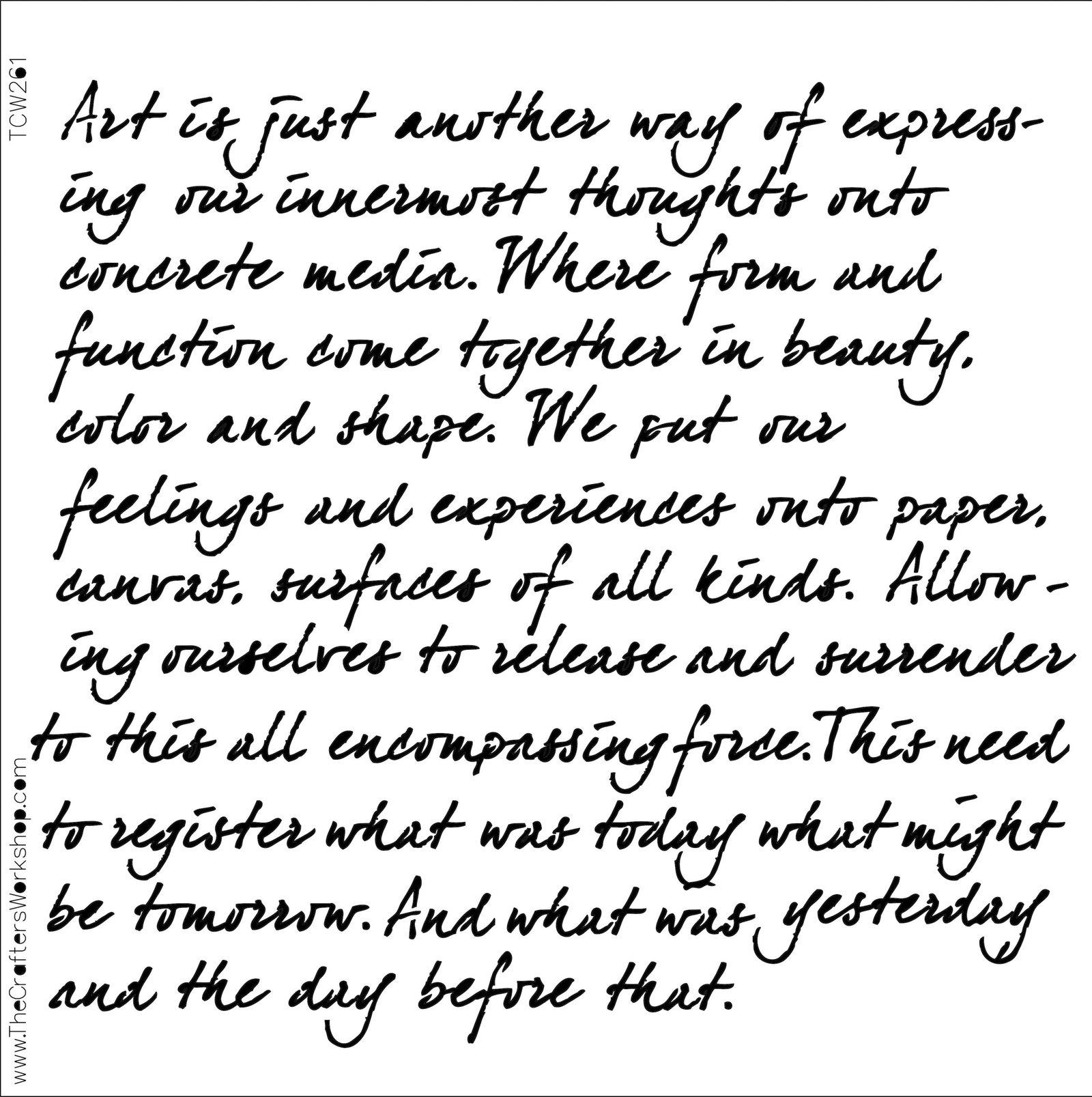 6x6 Stencils - Art Is - TCW261s