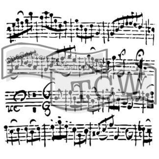 6x6 Stencils - Sheet Music - TCW579s